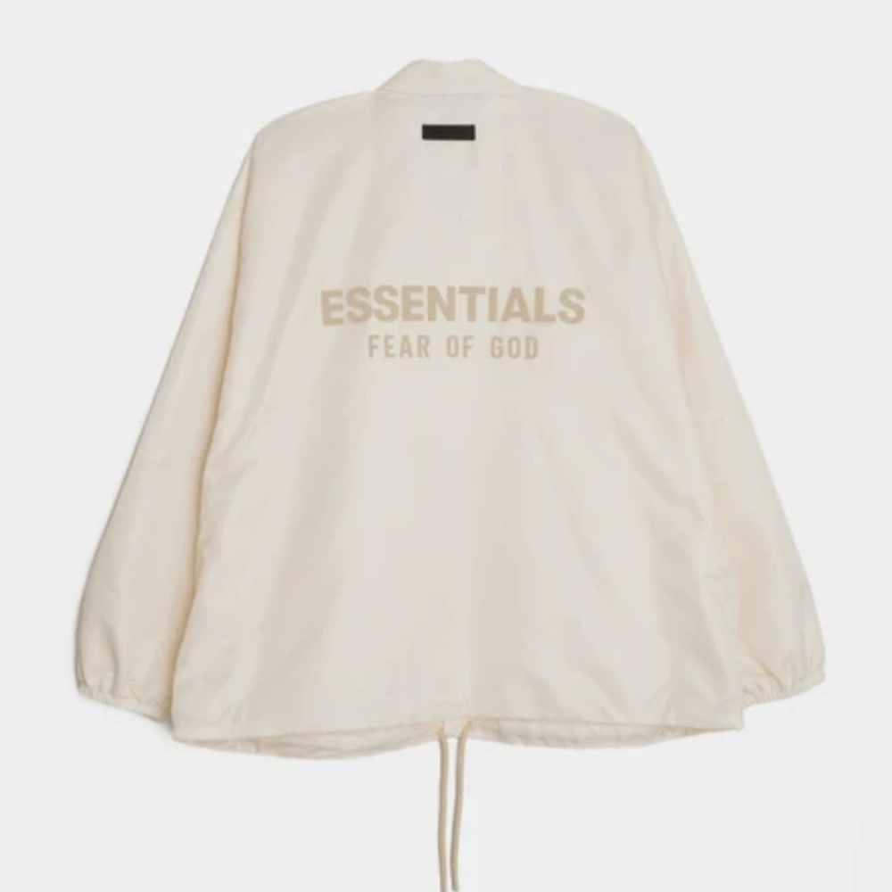 Fear of God Essentials Coaches Jacket 'Cloud Dancer' - Picture 1 of 8
